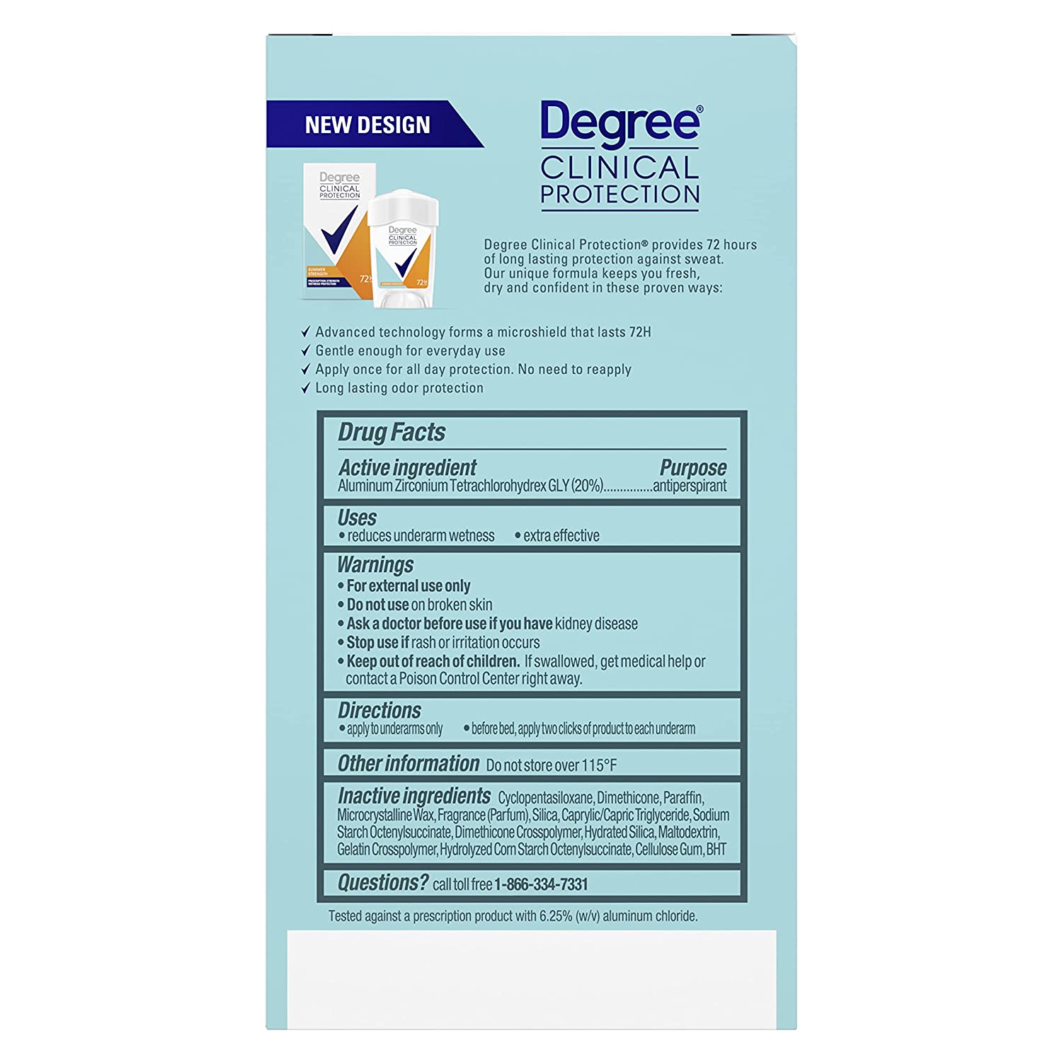 Degree Clinical Protection Antiperspirant Deodorant 72-Hour Sweat & Odor Protection Summer Strength Antiperspirant for Women 1.7 oz - Image 9